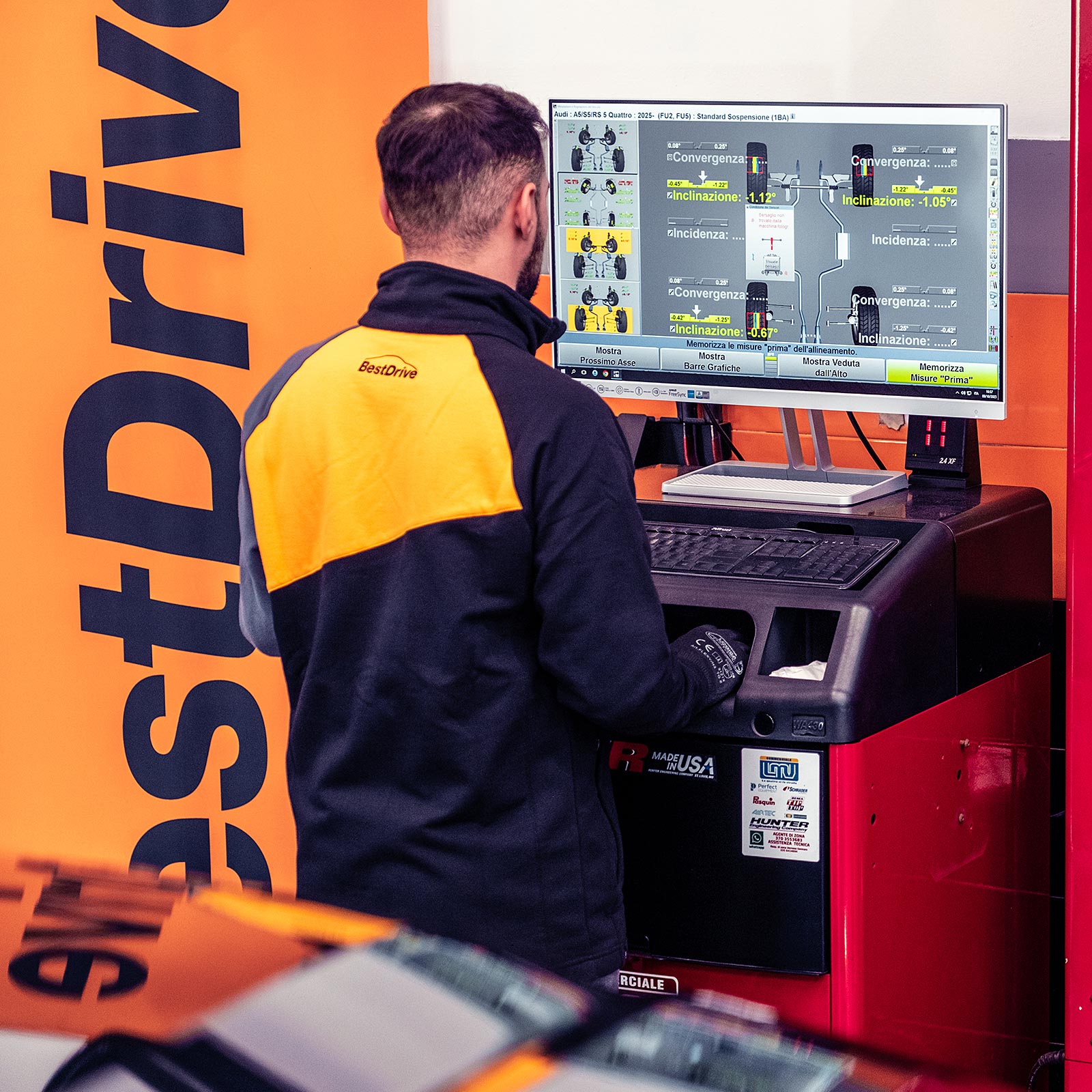 convergenza gomme e regolazione assetto